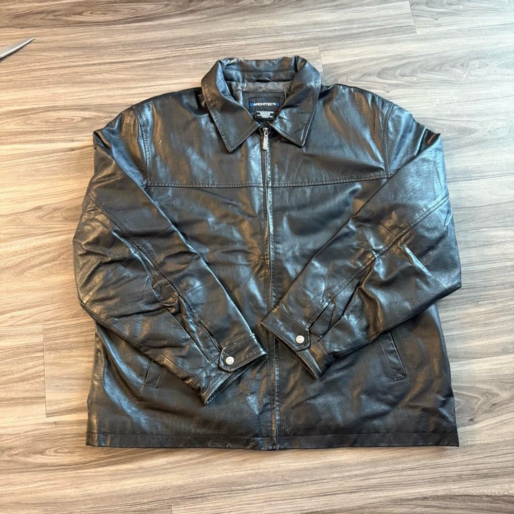 Men's Black Leather Jacket